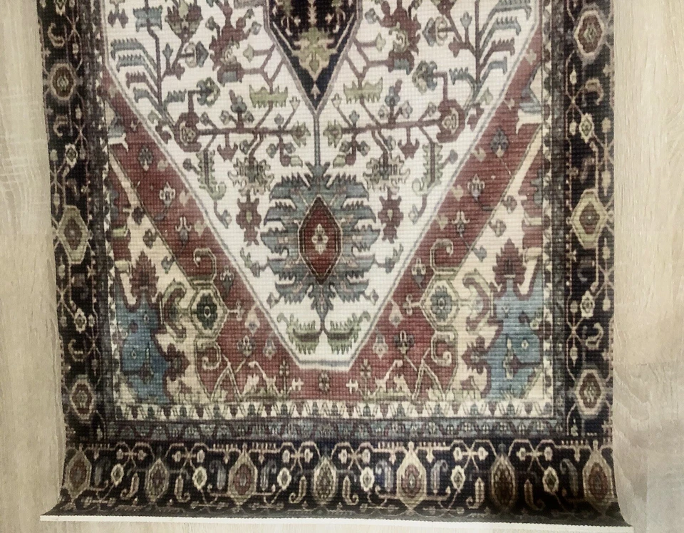 Alfombra tradicional boho marroquí alfombra yoga Foto 3 de 4