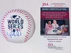 WILLIAM CONTRERAS ATLANTA BRAVES SIGNED 2021 WORLD SERIES BASEBALL JSA COA RARE!