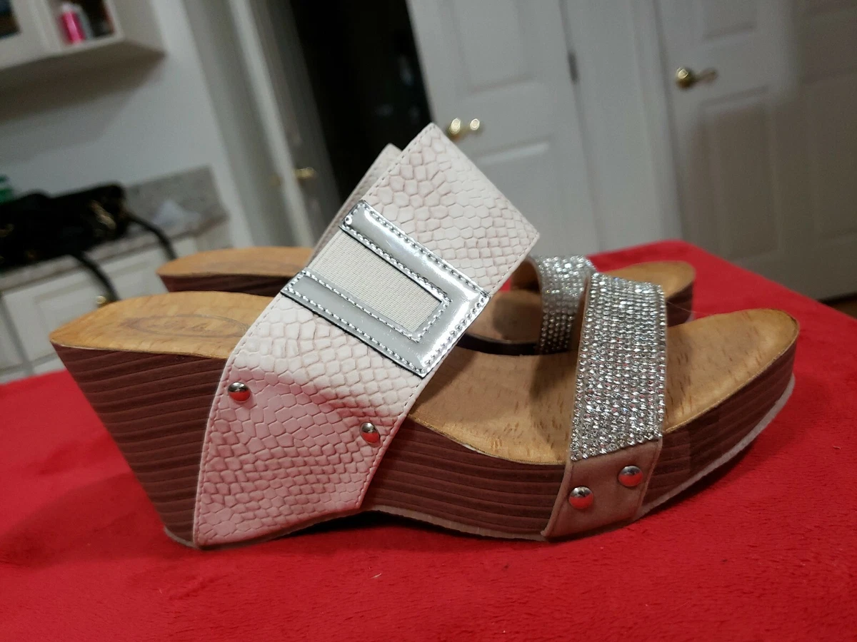 Italina rhinestone best sale sandals