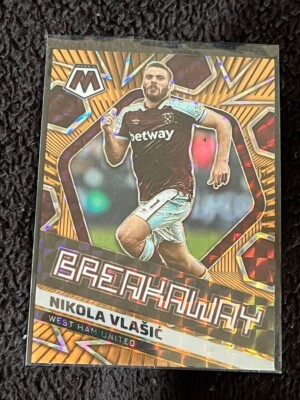 2021-22 MOSAIC PREMIER LEAGUE BREAKAWAY ORANGE FLUORESCENT NIKOLA VLASIC WESTHAM