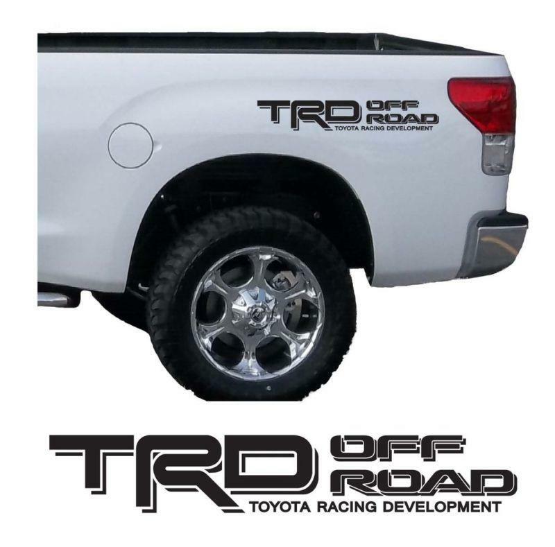 2 TRD Off Road Toyota Tacoma Tundra Pair Decals Sticker Truck