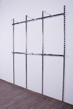 Rückwandsystem Verkaufsständer Wand-Regal Wandschiene begehbarer Kleiderschrank