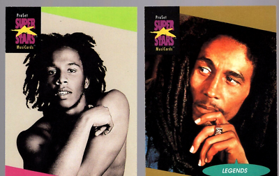 BOB MARLEY,ZIGGY MARLEY,RITA MARLEY セット Bob Marley Ziggy Marley 1991 Pro Set Super Stars 1st Series Rock