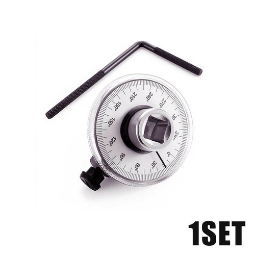 360 Degree 1/2" Drive Torque Angle Gauge Meter Rotation Measure Tool Wrench Set - Picture 2 of 11