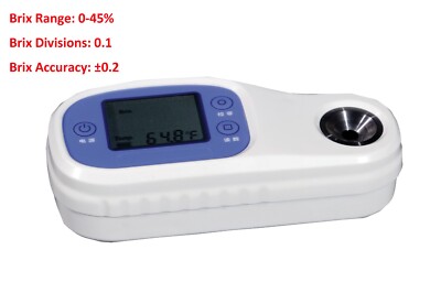 Handheld Digital Refractometer Brix Tester Meter Portable Sugar Refractometer