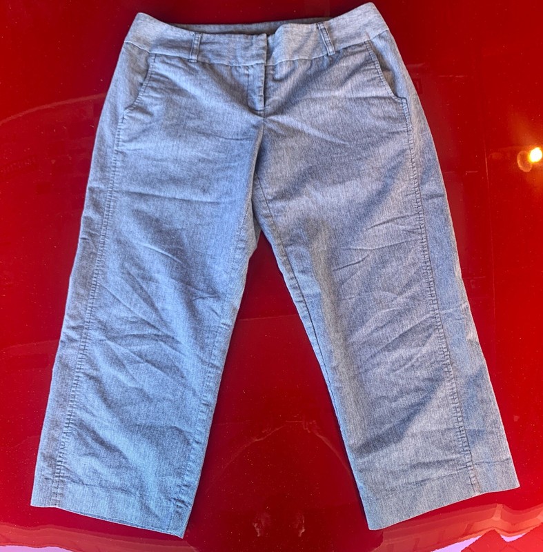 Daisy Fuentes Womens Straight Capri Pants Size 10 Blue No Stains/Rips