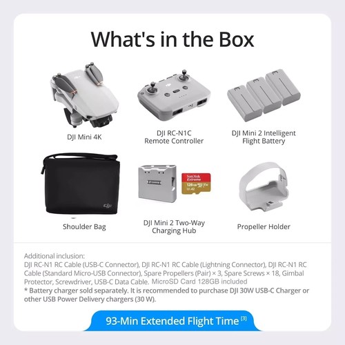 DJI Mini 4K Drone 3 Battery Ready To Fly Vlogger Combo - Certified Refurbished - Picture 2 of 16