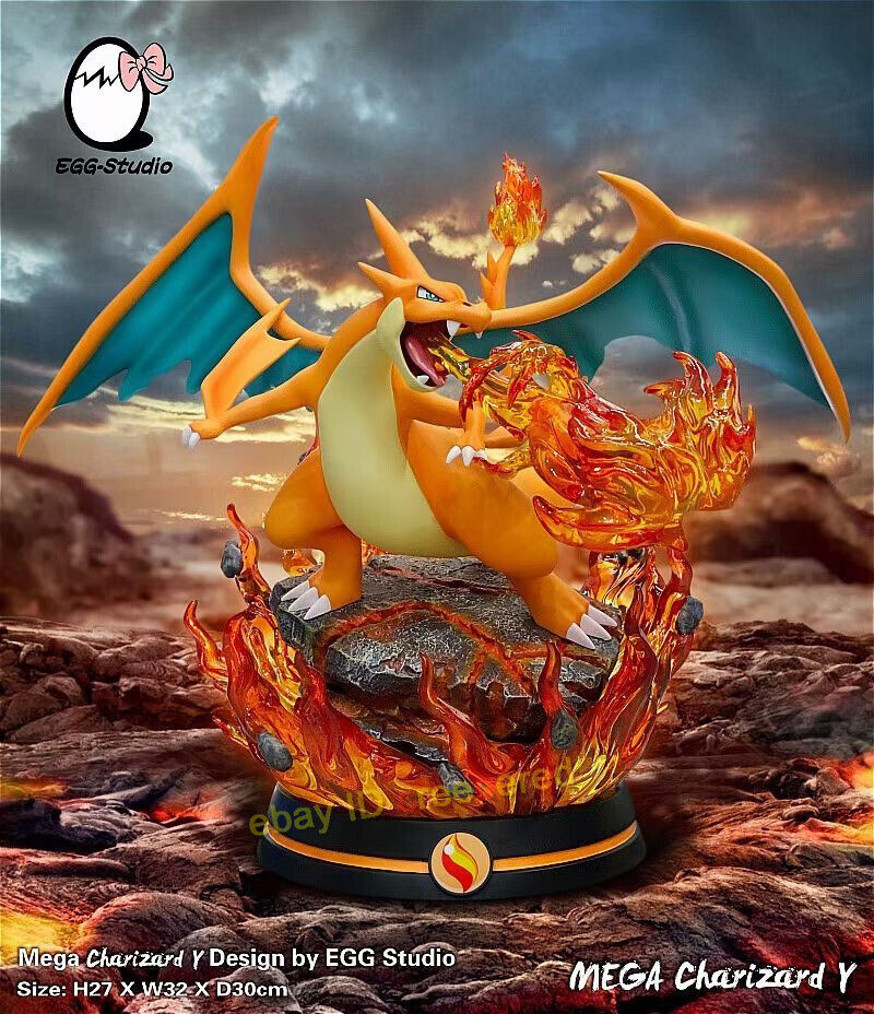 In stock EGG Studio Mega Charizard X 1/6 Resin Figure Model Statue