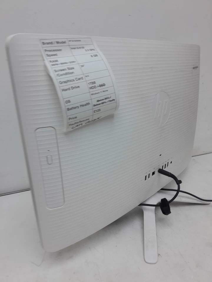 HP 24-G030NA - i3-6100U 2.3GHz - 8GB Ram - 24" - 1TB HDD - Windows 11 Home - Image 4 of 4