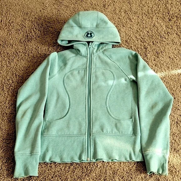 Lululemon Mint Green Scuba Hoodie Size 6 | eBay