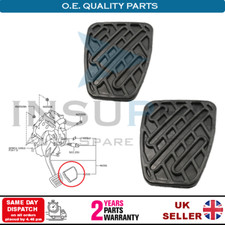 Clutch And Brake Rubber Pedal Pads For Nissan Qashqai 07-15 Manual 46531JD00A 2X