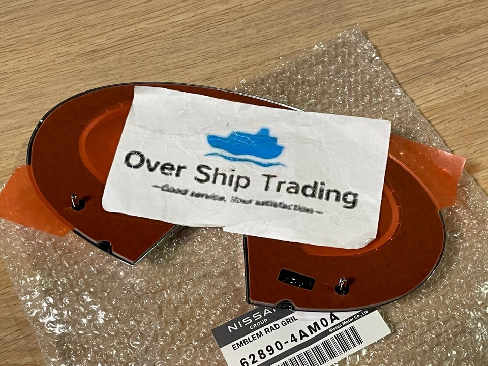 Infiniti Genuine M37 M56 2011-2014 Front Chrome Emblem Badge 62890-4AM0A OEM - Изображение 2 из 4