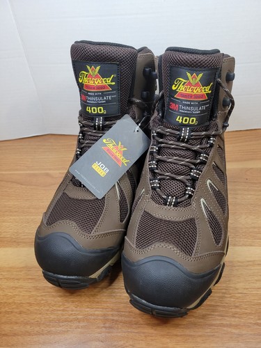 Botas de punta comp impermeables Thorogood Crosstrex 6" para hombre 12W necesita nuevos cordones - Imagen 3 de 7