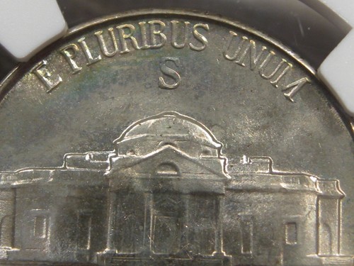 GEM BU Silver WW2 1945-S Jefferson Nickel NGC MS67. #6 - Picture 6 of 8