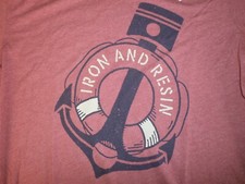 IRON AND RESIN LICENSED BRAND APPAREL T-SHIRT MADE IN USA. NEW!