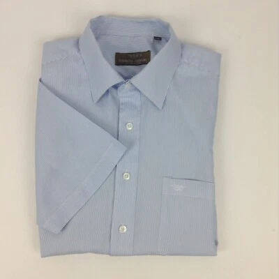 Chemise Homme Giorgio Armani  Coton Bleu 17 / 42 - Photo 1/4