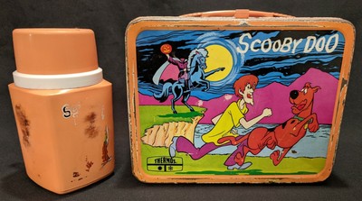 metal scooby doo lunch box with thermos