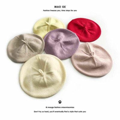 Autumn Winter Children Accessories Girl Bonnet Berets Hat Knitted Cap Baby Hat