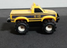 Vintage Schaper Stomper Yellow Chevy S-10 4WD Truck