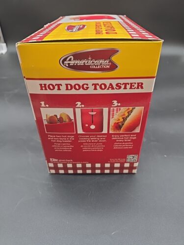 POP Up Hot Dog Toaster & Bun Warmer Americana Chicago Style Collection Red NIB - Picture 4 of 11