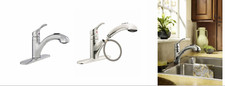 Moen Renzo Chrome 1-Handle Deck-Mount Pull-Out Handle Kitchen Faucet
