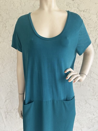 DOLAN Left Coast Collection Dress Turquoise Blue Stretch Tunic Anthropologie PL - Picture 5 of 8