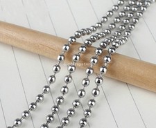 Fashion 1.5/2/2.4/3.2mm Ball Link Chain Necklace Stainless steel Jewelry in bulk