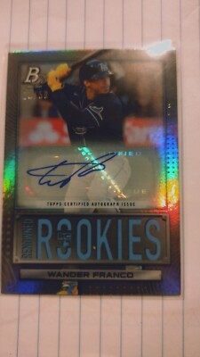 2022 Bowman Platinum Renowned Rookies Wander Franco Auto & Serial # 23/50 
