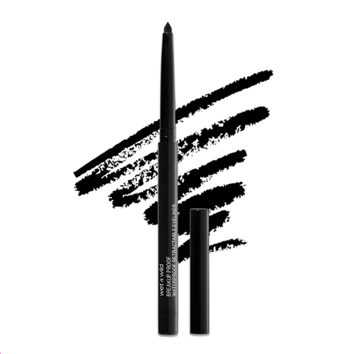 Black Mega Last Breakup Proof Retractable Eyeliner Ultra-Fine Brush Waterproof ✅