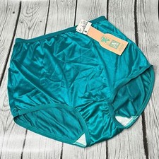 Adonna vintage shiny nylon cotton lined crotch panties size 6 MADE IN U.S.A