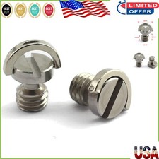 3/8-16 D-Ring Stainless Steel Camera Screws - Rust Resistant  Lightweight