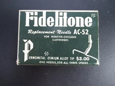 Fidelitone NEEDLE, AC-52, Webster Chicago V-47  (O GC)