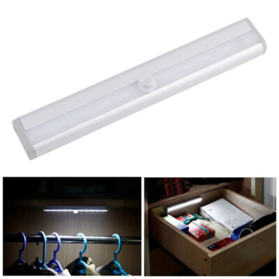 Infrared Sensor Night Light 10 LED Induction Closet Staircase Corridor Lamp GL71