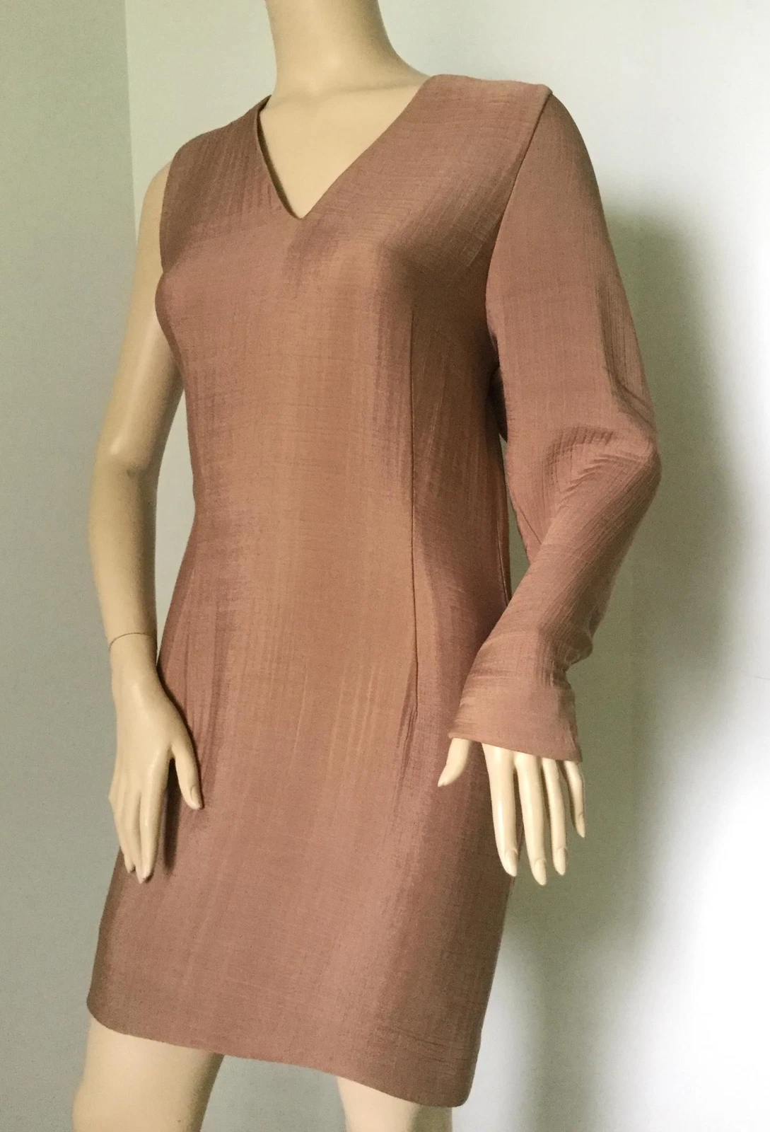 ACNE STUDIOS NUOVO abito cloqué asimmetrico contorto acne studio Sage (taglia 36 FR US 4) $1.250