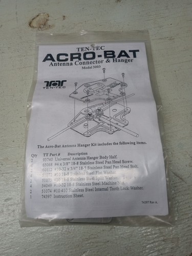 TEN-TEC ACRO-BAT ANTENNA CONNECTOR AND HANGER MODEL 3003