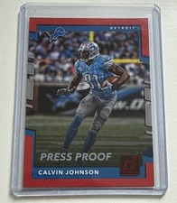 2017 Panini Donruss - Calvin Johnson #31 Press Proof Red