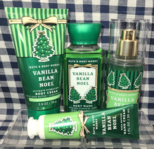 4 Pc ALL NEW Vanilla Bean Noel Mist Cream Gel Hand TRAVEL Set Bath  Body Works