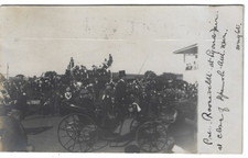 Pres. Roosevelt LYONS Fair NY James Wright Note RPPC Photo Postcard Wayne County