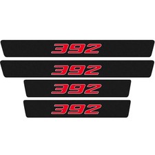 4 Pieces/Set Compatible for Dodge Charger Challenger 392 HEMI Door Sill Plate...