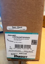 Panduit Mini-Com Angled Unshielded Patch Panel 24 Port 1RU - WHITE - CPPA24FMWWH