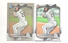 2025 Bowman Prospects (×2) Chrome/Paper Braden Montgomery RC'S (WHITESOX) !