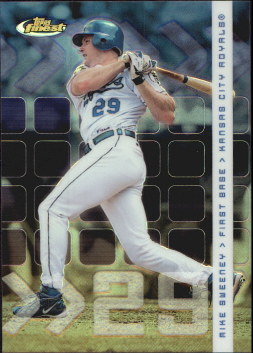 2002 Finest Refractors Kansas City Royals Baseball Card #47 Mike Sweeney /499