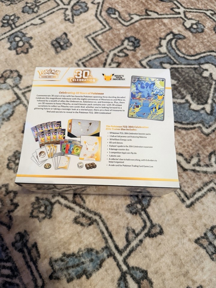 Pokemon 30th Celebrations ETB Factory Sealed Box | eBay