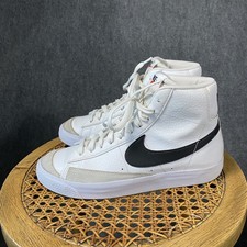 Nike Blazer Mid 77 Shoes Kids Size 7 Youth White Black Low Sneakers DA4086 100