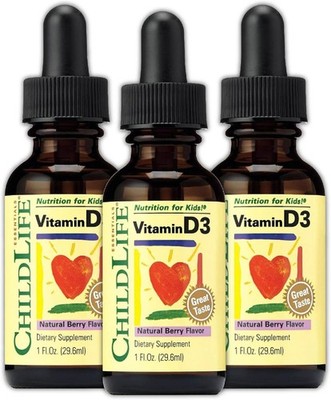 CHILDLIFE ESSENTIALS Baby Vitamin D3 Drops - for Infants,Children,& Toddlers,Liq
