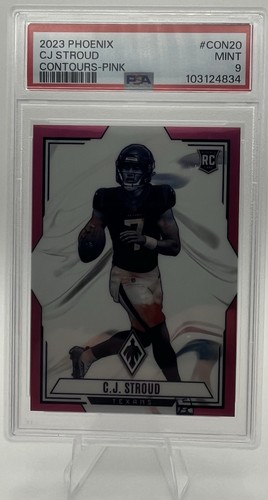 2023 Phoenix Contours C.J. Stroud #CON-20 Pink /175 (RC) PSA 9 Rookie Texans