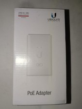 Ubiquiti PoE Adapter 24V Gigabit Ethernet Model POE-24-7W-G-WH