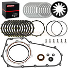 Complete Clutch Friction Plates Kit &Primary Cover Gaske For Harley Fat Boy Dyna