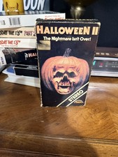 Halloween 2 VHS First Release MCA Rainbow Tested rare Oop horror