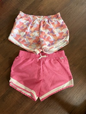 Hind Girls Athletic Shorts Lot of 2 Size 14/16 Pink & Multicolor Running Shorts